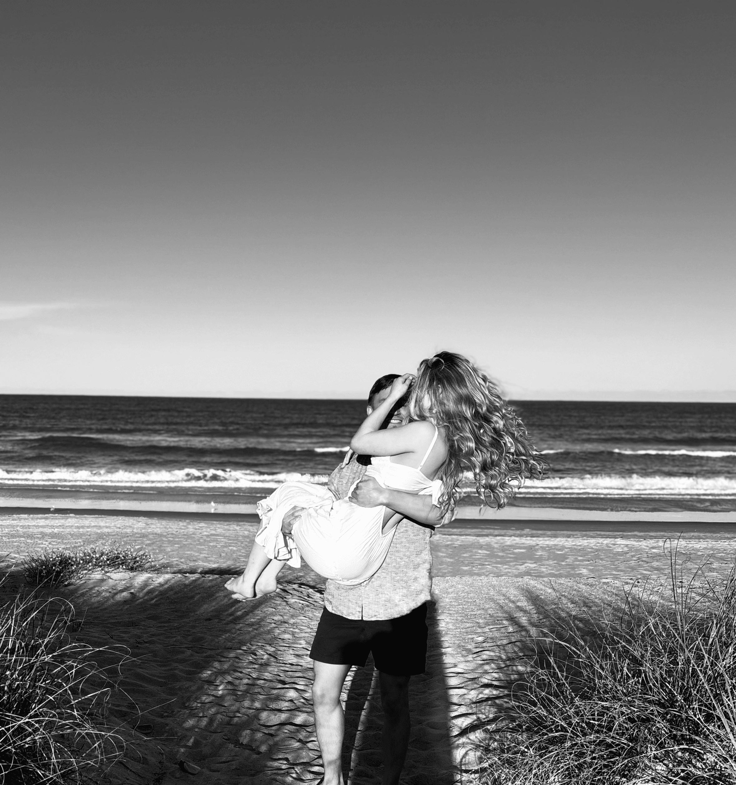 Savanah and Carter by the water